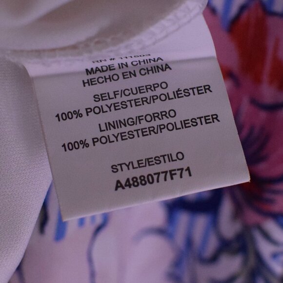 Women's As U Wish Blue Floral 3/4 Sleeve Lined Midi Dress - Size S - Picture 8 of 8